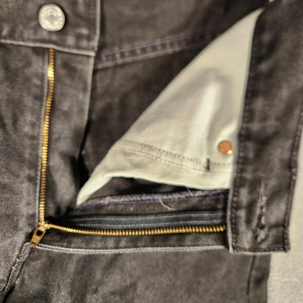 Levi's 550 Relaxed Fit Jeans Mens W32 L32 Black Excellent Faded Denim Tapered